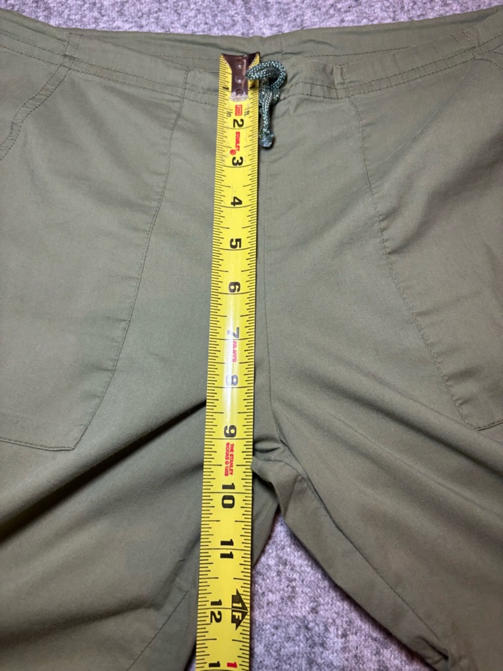 Be Present Women’s Yoga Pants Wide-Leg Capri Olive Green Small Rare - Picture 8 of 11